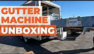 KWM IronMan 5/6" Combo Gutter Machine Unboxing & Loading