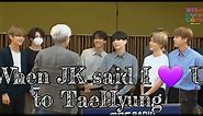 Taekook Drama : When Jungkook said I LOVE YOU to His 🐯 at Visual Radio Interview