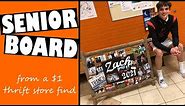 How to make a Senior Graduate Board from a Thrift Store Find #graduation #senior