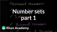 Number sets 1 | Fractions | Pre-Algebra | Khan Academy