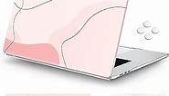 iCasso for MacBook Air 15 inch case 2023 M2 Chip with Retina Display Touch ID, Protective Plastic Hard Shell Case + Keyboard Skin Cover + Screen Protector for MacBook Air 15.3", Art Modern Pink