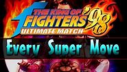 KOF 98 UM - All SDM Super Moves The King of Fighters '98: Ultimate Match