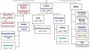 Martial Arts Family Tree: History, Diagram, Infographic