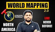 Complete World Maps (North America - Countries & Places)| World Mapping by Sudarshan Gurjar