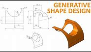Generative Shape Design #1 - CATIA V5 Beginner Tutorial - How to use Extrude and Split