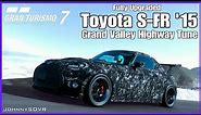 Gran Turismo 7 - Toyota S-FR '15 Tune | Grand Valley | Fully Upgraded (GT7 Tuning Guide)