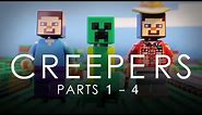 LEGO Minecraft: Creepers COMPLETE Vol. 1 Movie (Parts 1 - 4)