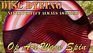 Disc Golf Dyeing Tutorial (and Giveaway) - Op Art Wave Spin
