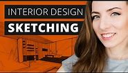 Interior Design Sketching - Complete Guide for Beginners and Pro's in 2021