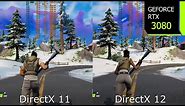 Fortnite Unreal Engine 5 DX11 vs DX12 Performance | 1440p Epic Settings | i7 10700F | RTX 3080