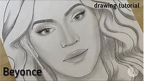 How to draw BEYONCE / drawing tutorial