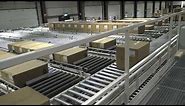 Roller conveyor systems / carton sorter made by Roltrax Industries