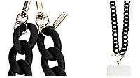Case-Mate Crossbody Phone Lanyard/Chain [Works with All Phones] Hands-Free Cell Phone Strap - Phone Charm - Neck Chain Holder for iPhone 15 Pro Max/ 14 Pro Max/ 13 Pro Max/ 12/ S24 Ultra - Black