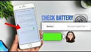 How To Check iPhone Battery Replacement Original or not |How To Check iPhone Battery Original or not