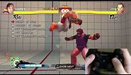Super Street Fighter 4 Ryu Trials 1-24 PS3 Controller D-Pad Tutorial