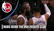 Russell Westbrook reaches 25,000 career points | NBA on ESPN