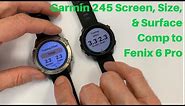 Garmin Forerunner 245 vs Fenix 6 Screen/Size/Summary Comp for CrossFit www.CF-Tracking.com