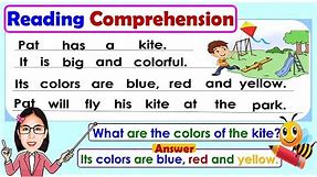 Part 2_Reading Comprehension for beginners, grade 1 | Practice Reading