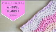 CROCHET: How to crochet straight edges on a ripple blanket | Bella Coco