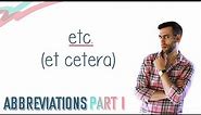 HOW TO USE "ET CETERA" (ETC.) | English Lesson