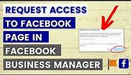 How To Request Access To A Page In Facebook Business Manager? [in 2023]