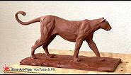 HOW TO SCULPT A LEOPARD/PANTHER IN CLAY - Big Cat