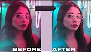 Pink & Cyan Color Grading Effect Tutorial in Photoshop | Super easy tutorial