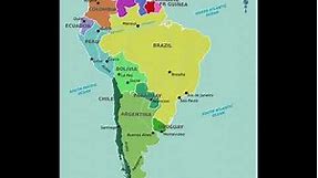 mapa de América del Sur