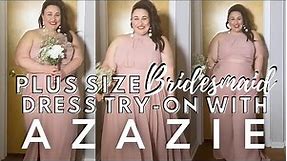 Plus Size Bridesmaid Dress At-Home Try On with Azazie