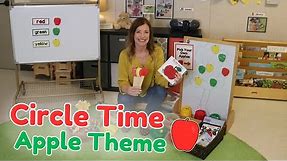 Toddler and Preschool Circle Time With the Apple Theme