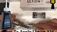Lution XM Graphite Powder Lock Lubricant Application on Ultion Locks Demonstration by SheffLOCK