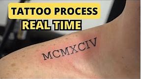 Roman Numerals Tattoo - Real Time