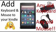 Amazon Kindle Fire Tablet: Connect USB mouse & keyboard