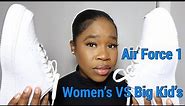 Nike Air force 1 Women Vs Kids/SIZING/STYLE/COST?