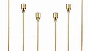joybest Candle Holder Set of 6, Gold Candlestick Holders for Taper Candles, Taper Candle Holders Fits 3/4 Inch Candle for Wedding, Party, Anniversary or Home Decor
