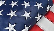 American Flag 4x6 FT, US Flags Made in USA High Wind with Embroidered Stars, Sewn Stripes, Brass Grommets, Durable USA Flag Outdoor Outside
