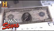 Pawn Stars: 1918 $1000 Federal Reserve Note (Season 7) | History