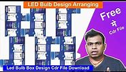 how to make packaging LED bulb design in coreldraw | led bulb packaging box design templates