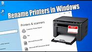 How to Rename Printer Name in Windows 10
