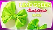 Lime Green Candy Apple BOWS