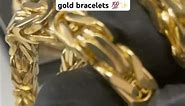 Brand new Italian gold bracelets.. never before seen #saintsgold #jewelry