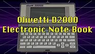 Olivetti D2000 Electronic Pocket Notebook and PDA from 1990