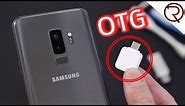 Cool things to do with an OTG connector and the Samsung Galaxy S9 Plus