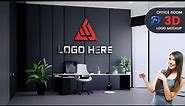 How to make a 3D Office Room Logo Mockup in Photoshop