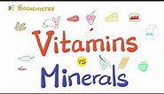 Vitamins vs Minerals…What’s the difference? | Diet & Nutrition Series