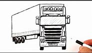 How to draw a Truck