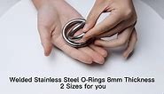 8mm thick Multi-Purpose O Ring Welded Stainless Steel Rings