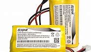 elxjar (2-Pack) 2.4V 600mAh BP2-A Dual-LITE Ni-CD Battery Pack Replacement for Exit Sign Emergency Light, CSXWREB3 HUBBEL Battery, BP2A BP2-0A 0BP2-0A