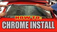 How To Install CHROME TRIM on a Classic Pontiac Firebird or Chevy Camaro & Trim Clip Install