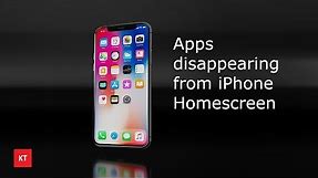 Apps missing from iPhone home screen